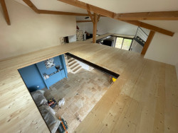 menuiserie mezzanine bois boucaud