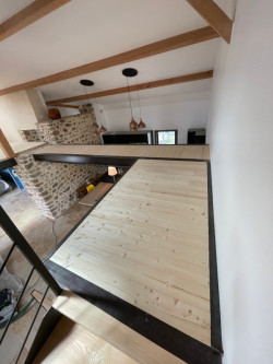 menuiserie mezzanine bois boucaud